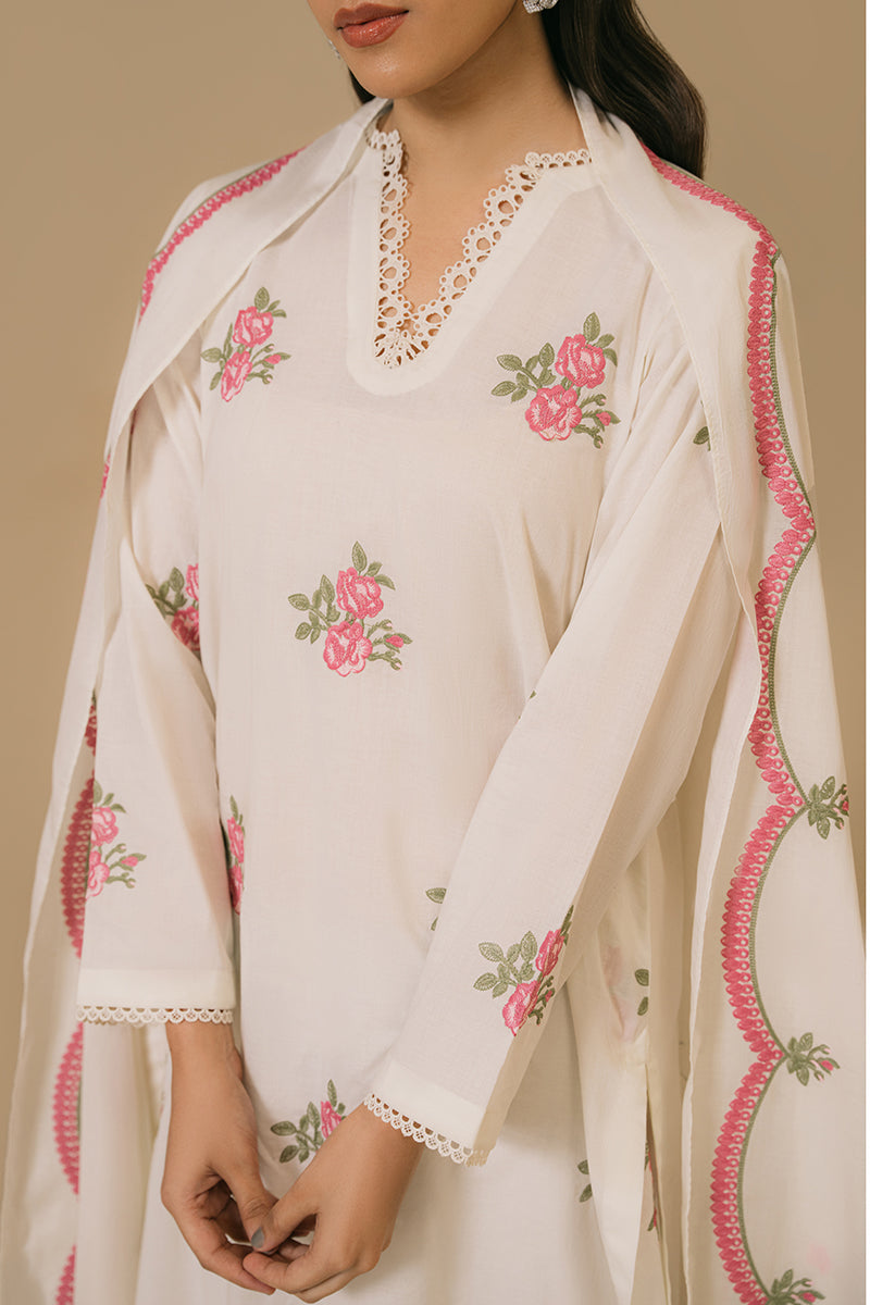 Cross Stitch | Basic Pret | Sky Bloom-2PC (Shirt & Dupatta)-5
