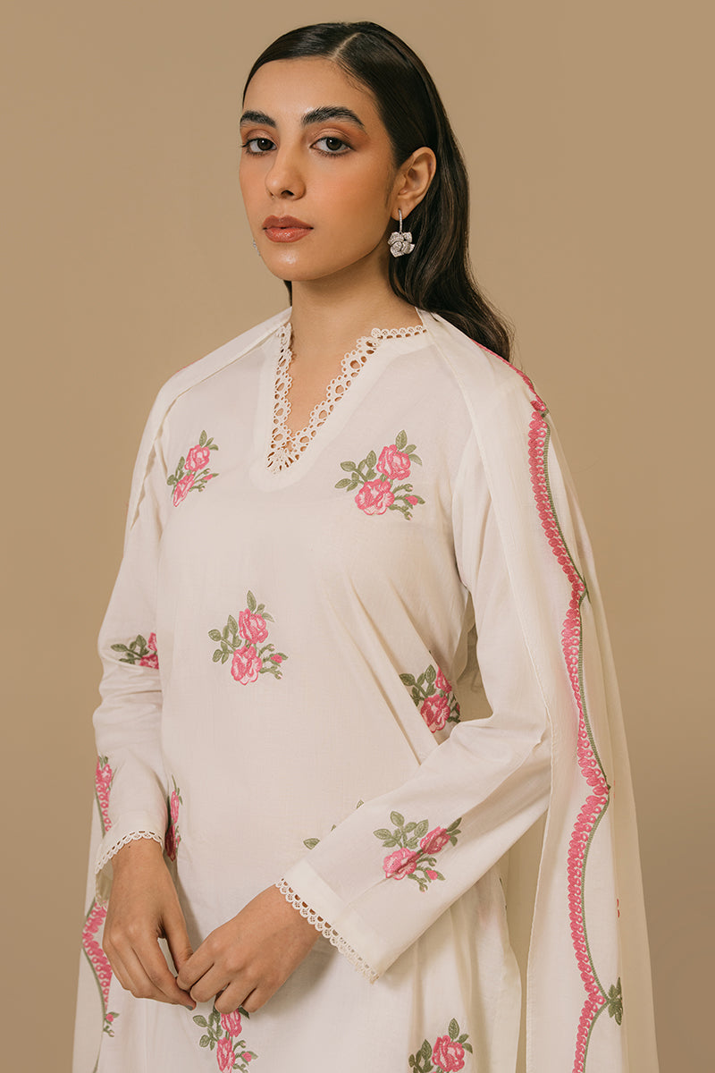 Cross Stitch | Basic Pret | Sky Bloom-2PC (Shirt & Dupatta), image 3