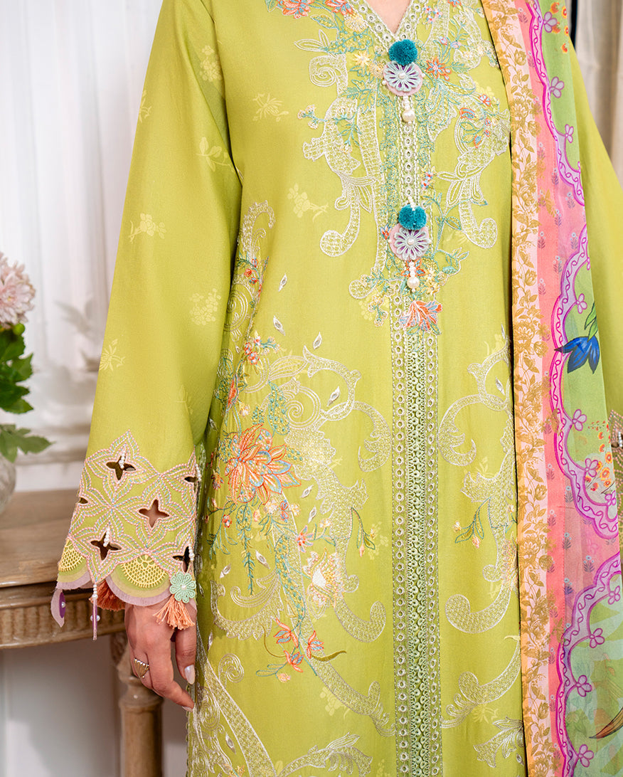 Roheenaz | Aezel Embroidered Cambric | Arven -  Roheenaz Ladies Clothes - Original Designer Dress - House of Maryam