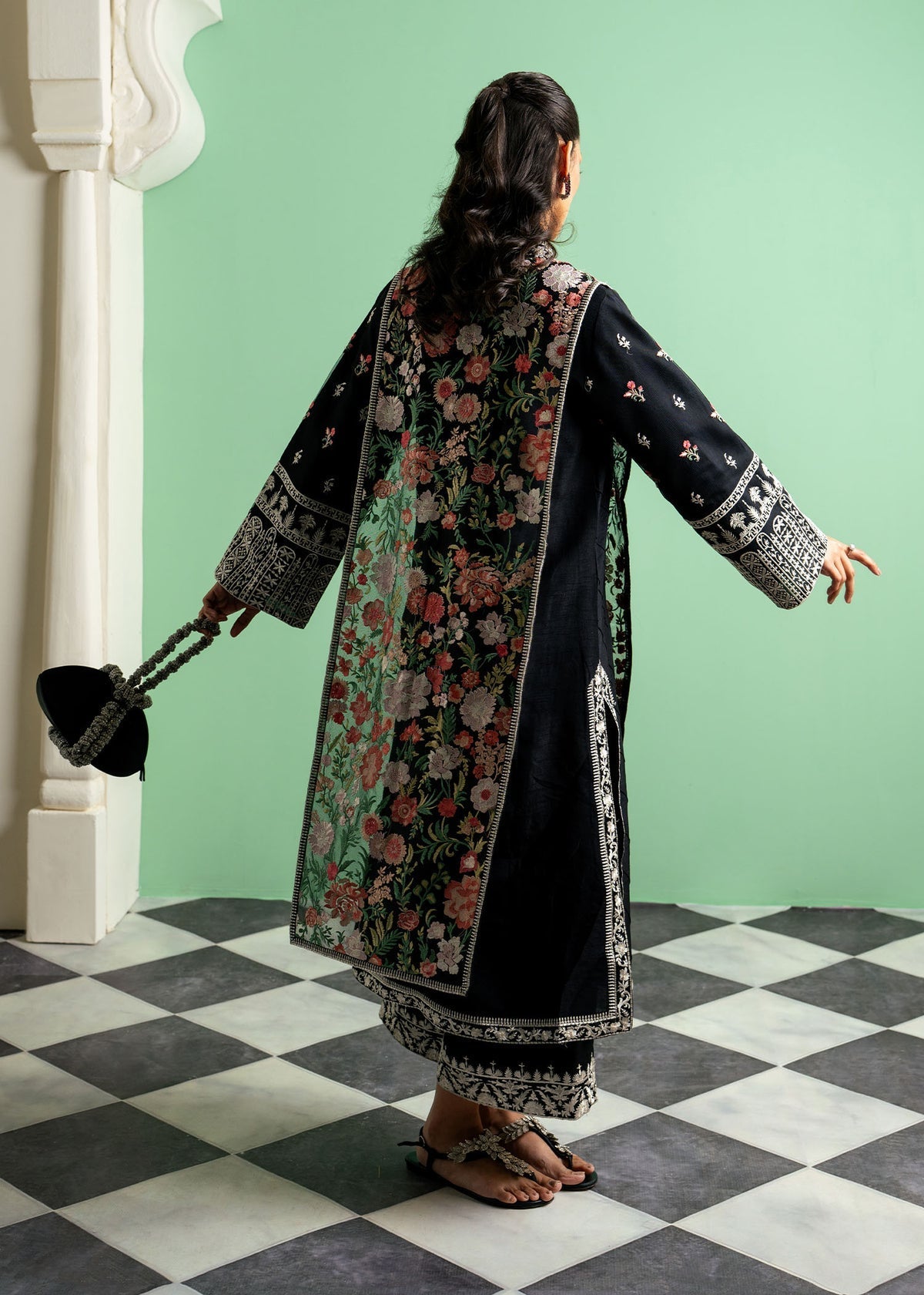 Mahgul | Echoes of Elara | Midnight Meadow -  Mahgul Ladies Clothes - Original Designer Dress - House of Maryam