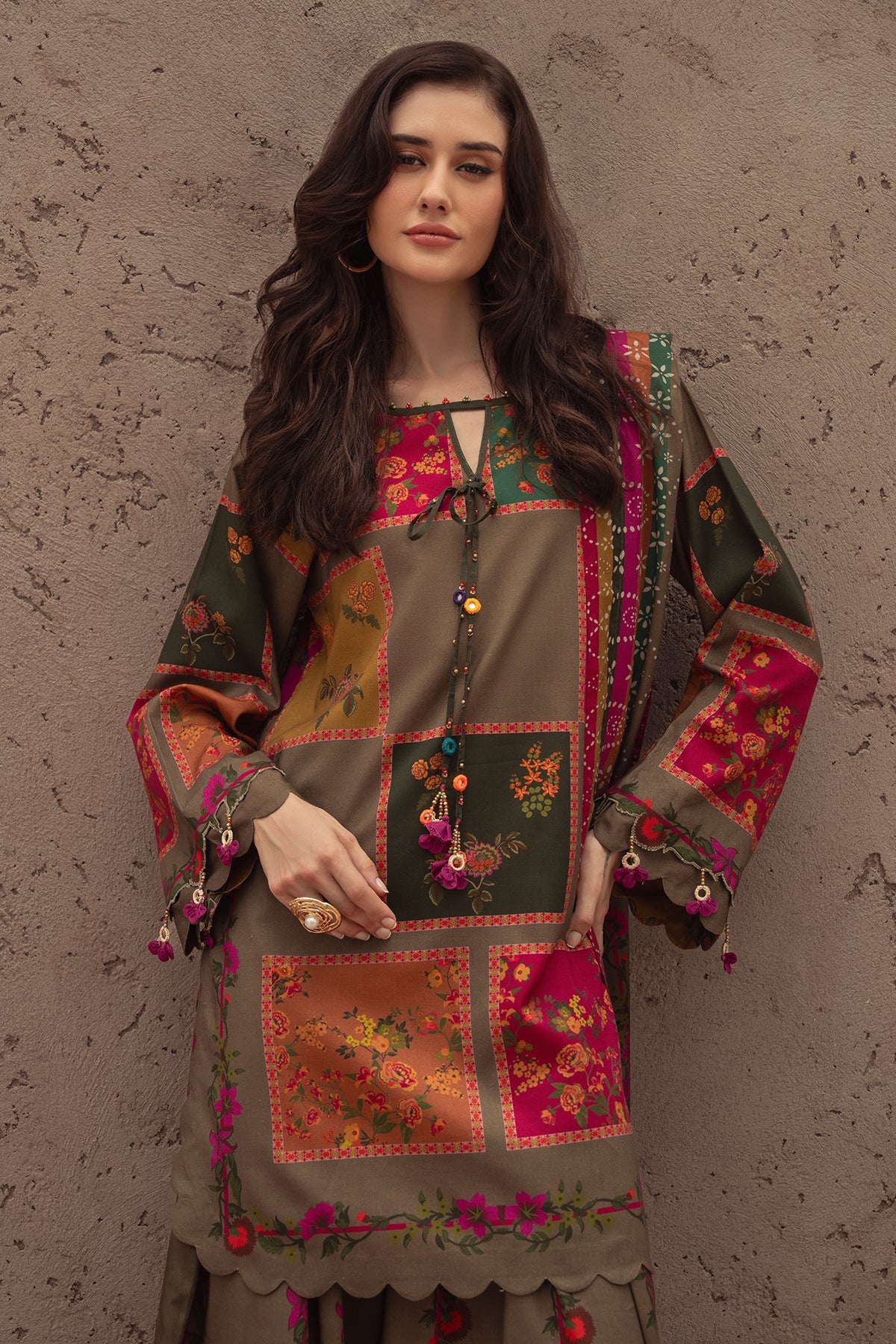 Charizma | C Prints Winter 25 |  3-PC Unstitched Printed Linen Collection CPW5-03, image 4