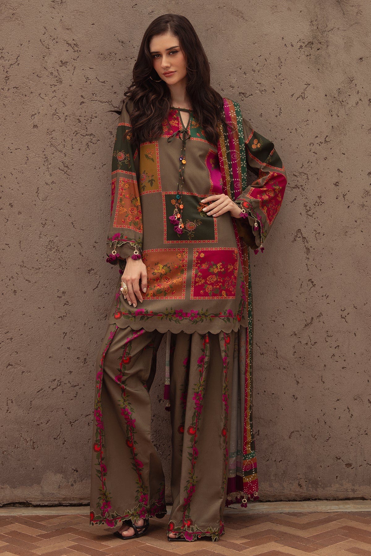 Charizma | C Prints Winter 25 |  3-PC Unstitched Printed Linen Collection CPW5-03