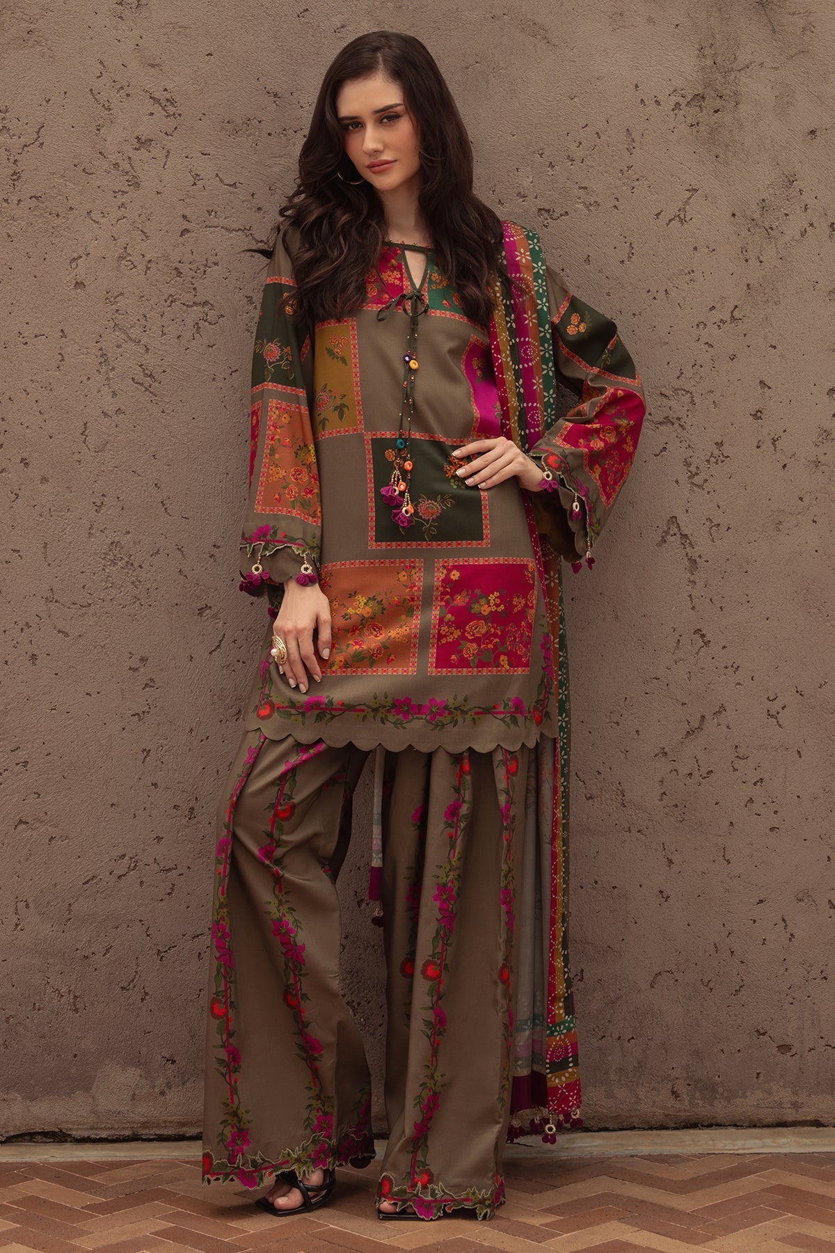 Charizma | C Prints Winter 25 |  3-PC Unstitched Printed Linen Collection CPW5-03