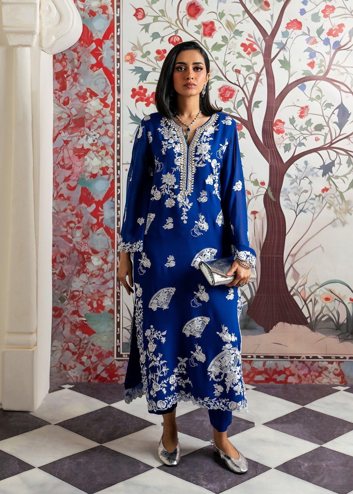 Mahgul | Echoes of Elara | Azure Jewel -  Mahgul Ladies Clothes - Original Designer Dress - House of Maryam