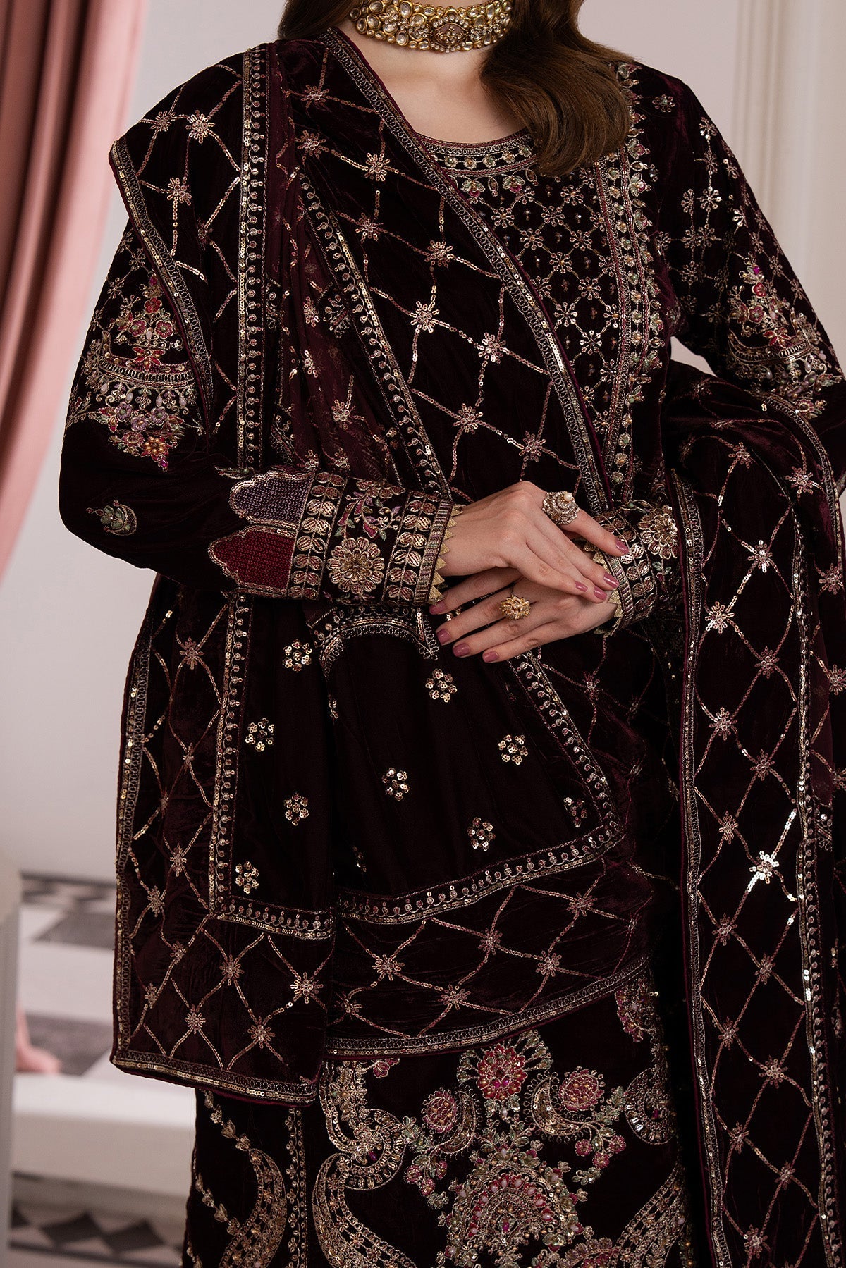 Raeesa Premium | Noirah Velvet | NV-003-4