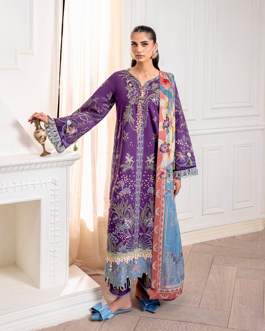 Roheenaz | Aezel Embroidered Cambric | Emaan -  Roheenaz Ladies Clothes - Original Designer Dress - House of Maryam