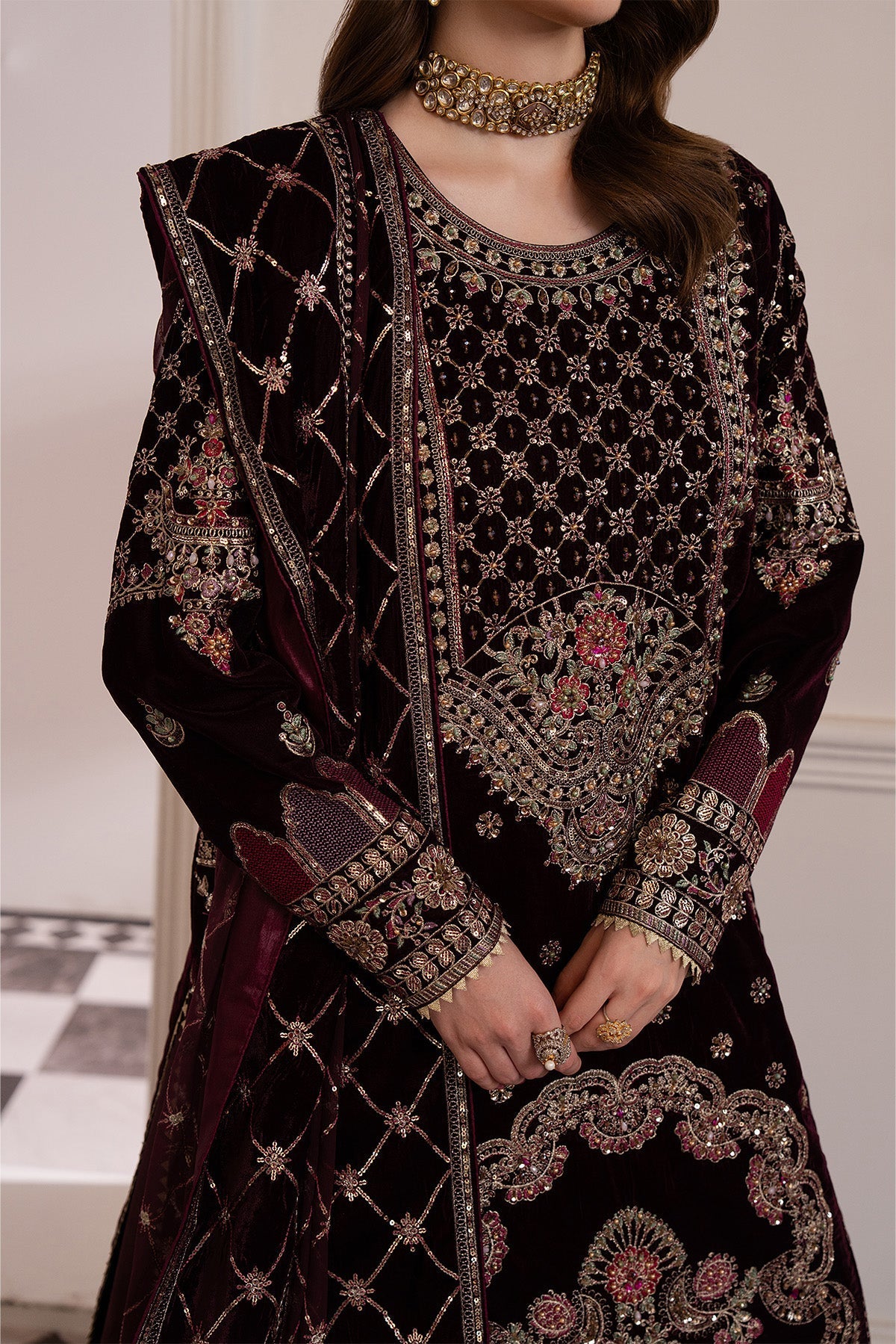 Raeesa Premium | Noirah Velvet | NV-003-3