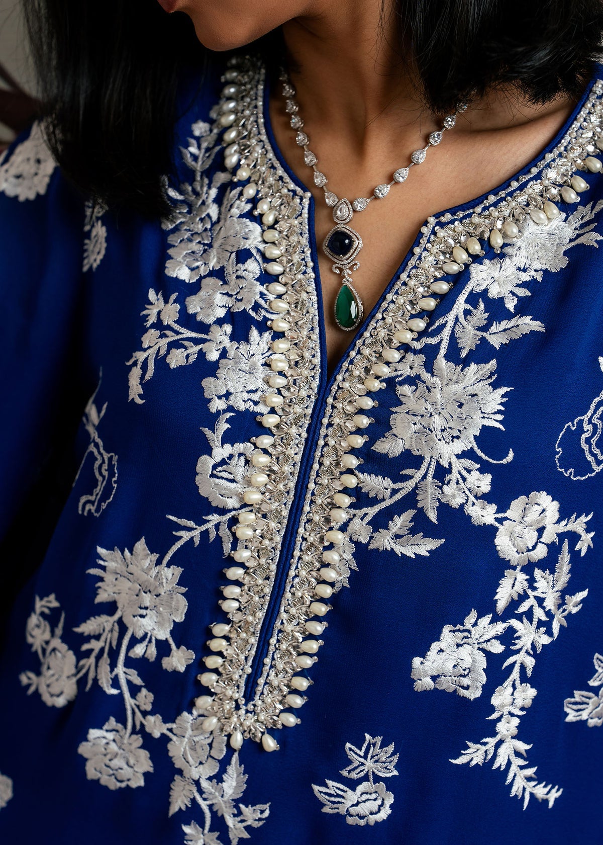 Mahgul | Echoes of Elara | Azure Jewel -  Mahgul Ladies Clothes - Original Designer Dress - House of Maryam
