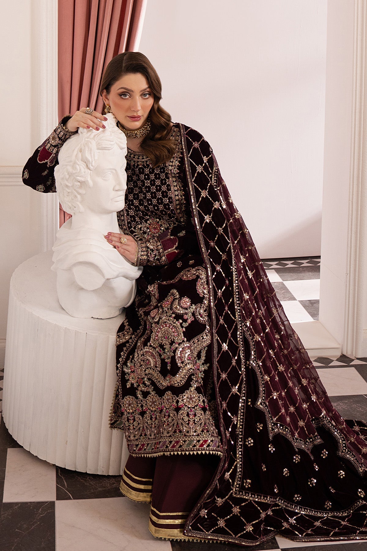 Raeesa Premium | Noirah Velvet | NV-003, image 6