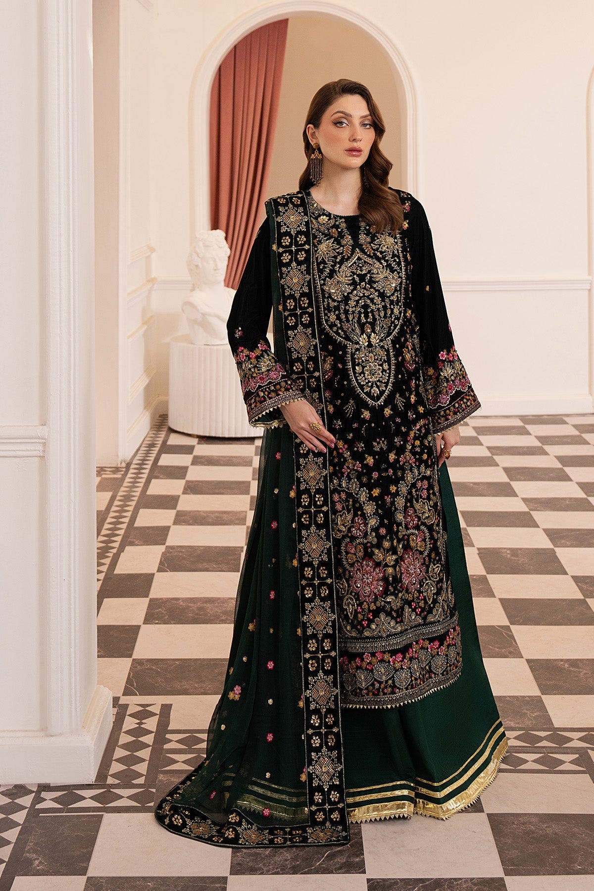 Raeesa Premium | Noirah Velvet | NV-004