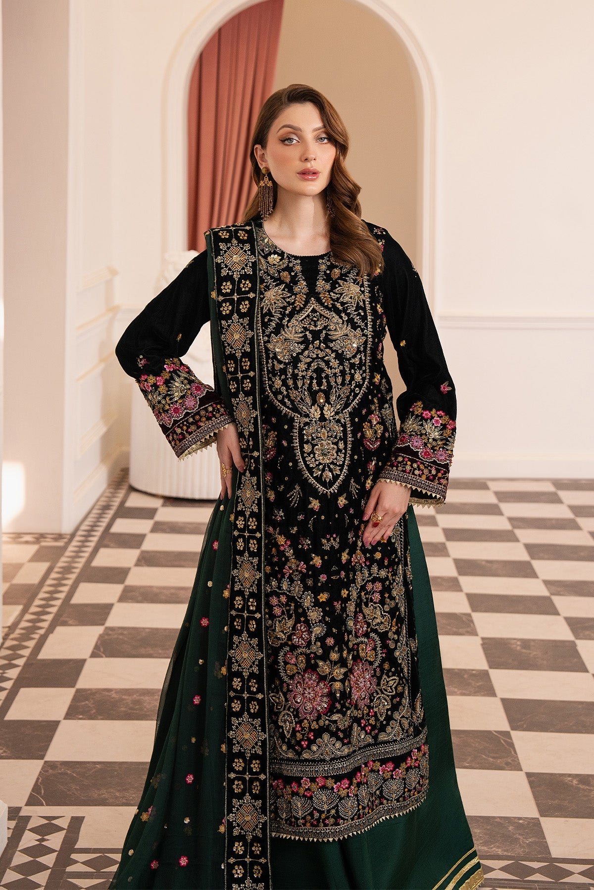 Raeesa Premium | Noirah Velvet | NV-004-8