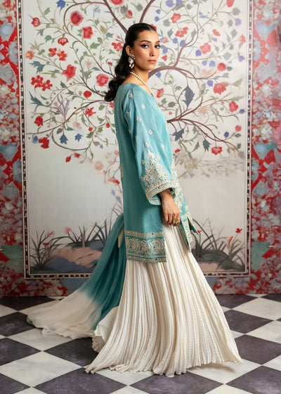Mahgul | Echoes of Elara | Turqoise Dream -  Mahgul Ladies Clothes - Original Designer Dress - House of Maryam