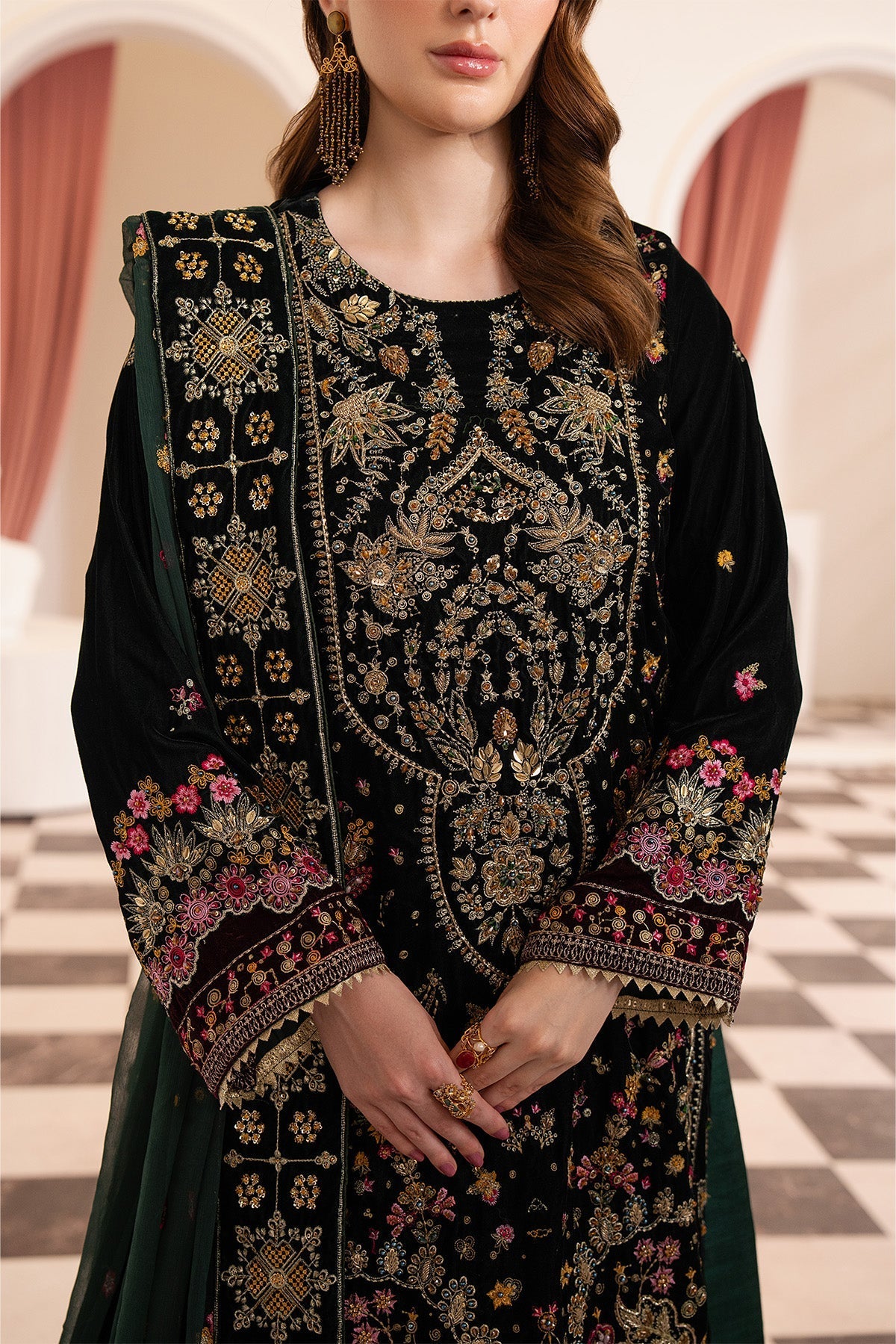 Raeesa Premium | Noirah Velvet | NV-004-6