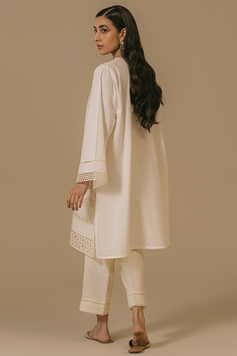 Cross Stitch | Basic Pret | Ivory Mist-Lawn Embroidered Shirt, image 4