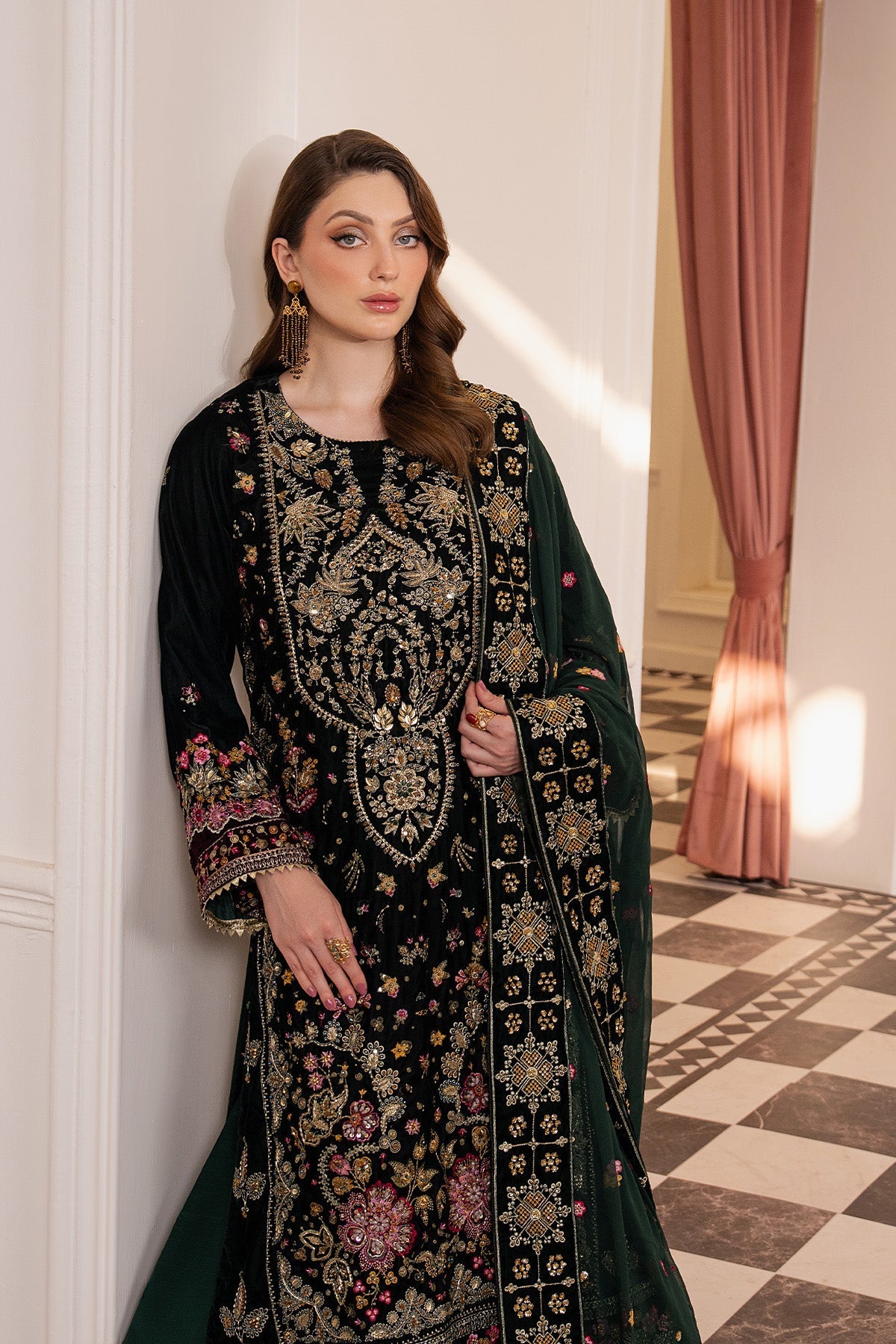 Raeesa Premium | Noirah Velvet | NV-004-3