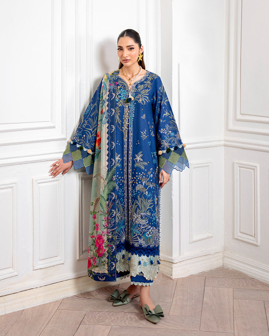 Roheenaz | Aezel Embroidered Cambric | Insha -  Roheenaz Ladies Clothes - Original Designer Dress - House of Maryam