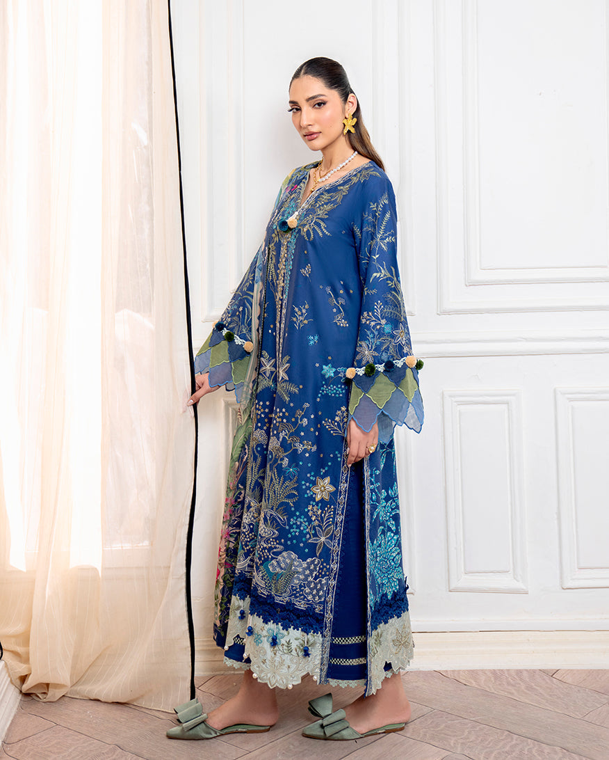 Roheenaz | Aezel Embroidered Cambric | Insha -  Roheenaz Ladies Clothes - Original Designer Dress - House of Maryam
