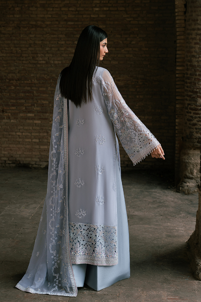 Lavish Premium | Hamsafar Luxury Chiffon | Baby Blue