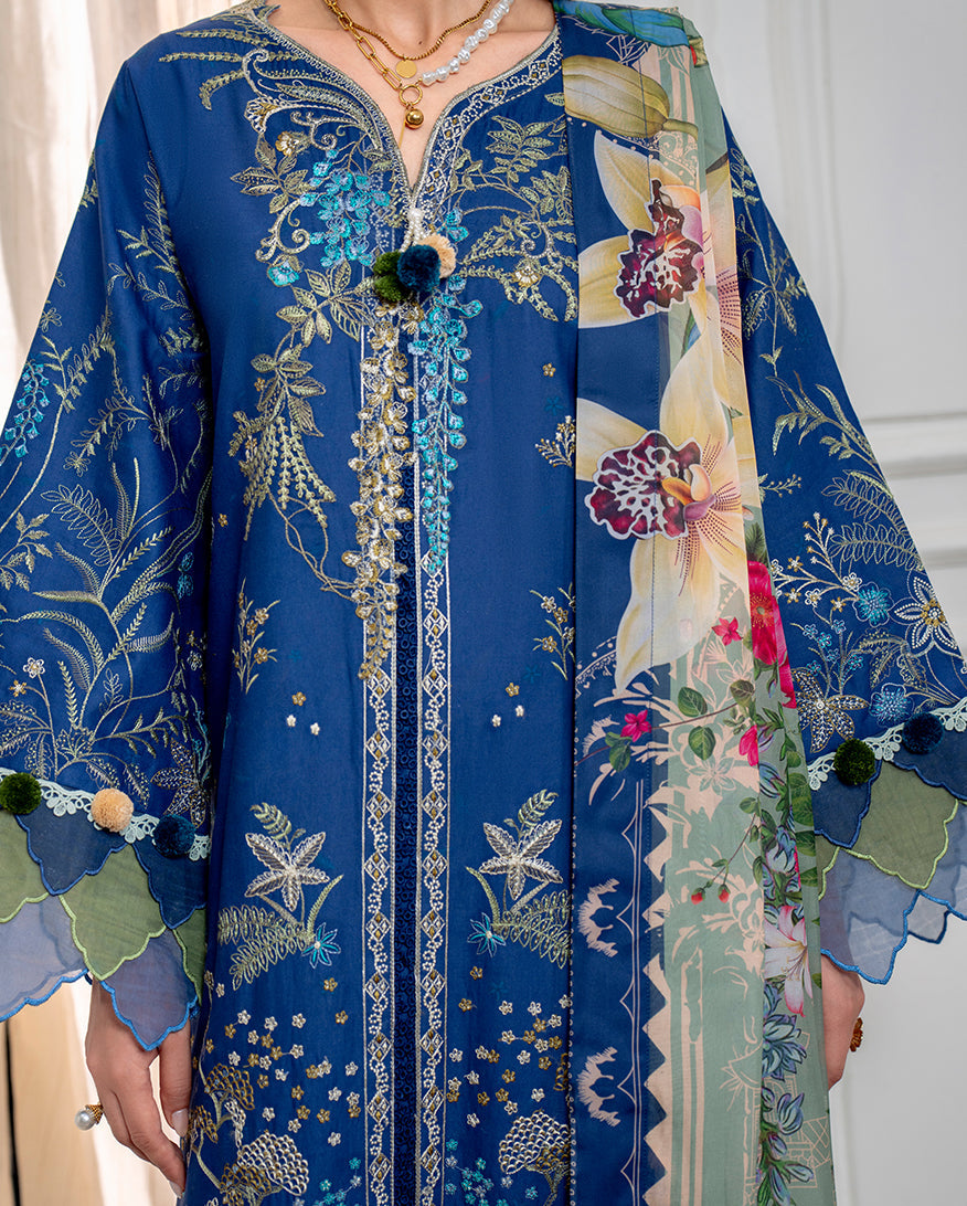 Roheenaz | Aezel Embroidered Cambric | Insha -  Roheenaz Ladies Clothes - Original Designer Dress - House of Maryam
