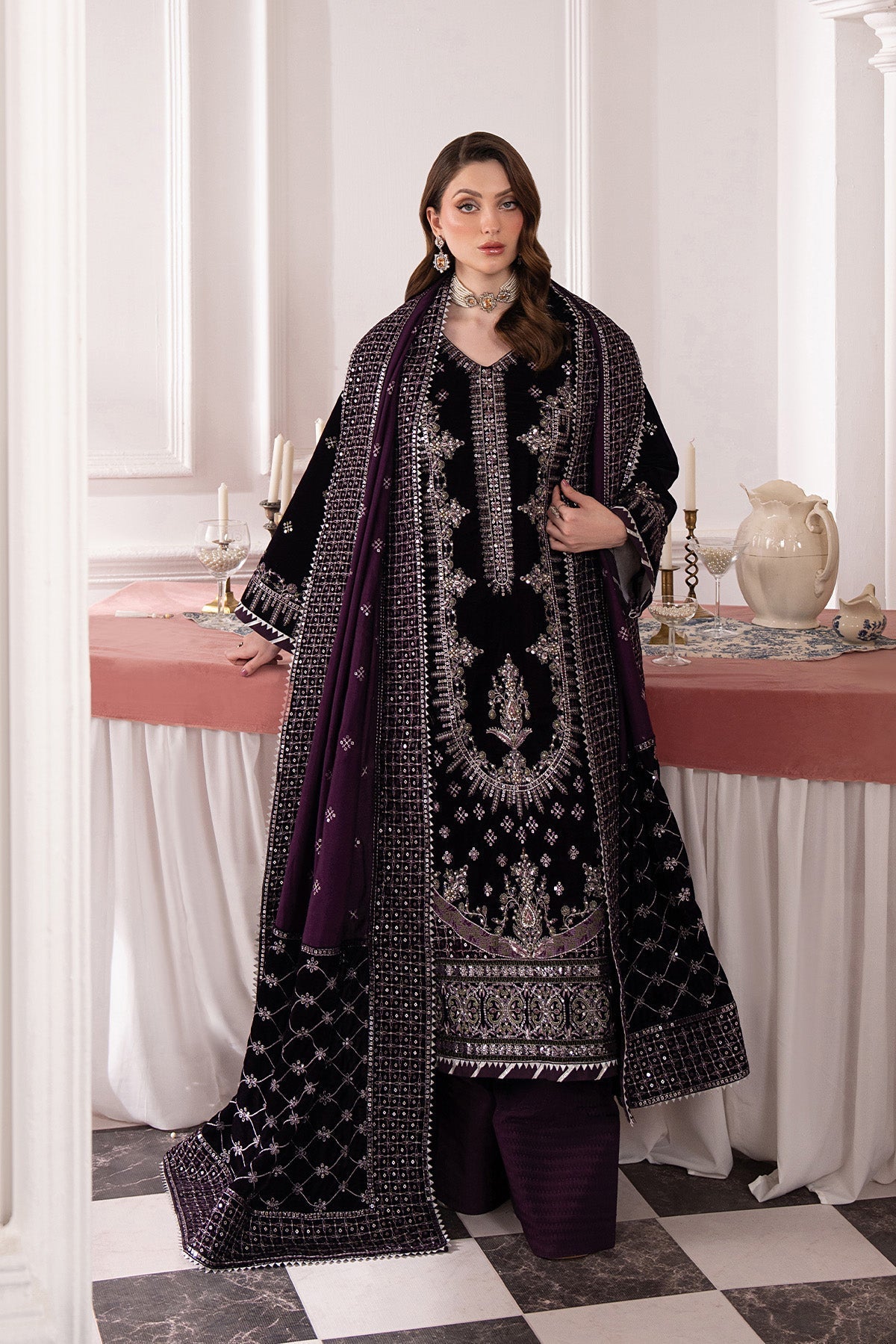 Raeesa Premium | Noirah Velvet | NV-001-7