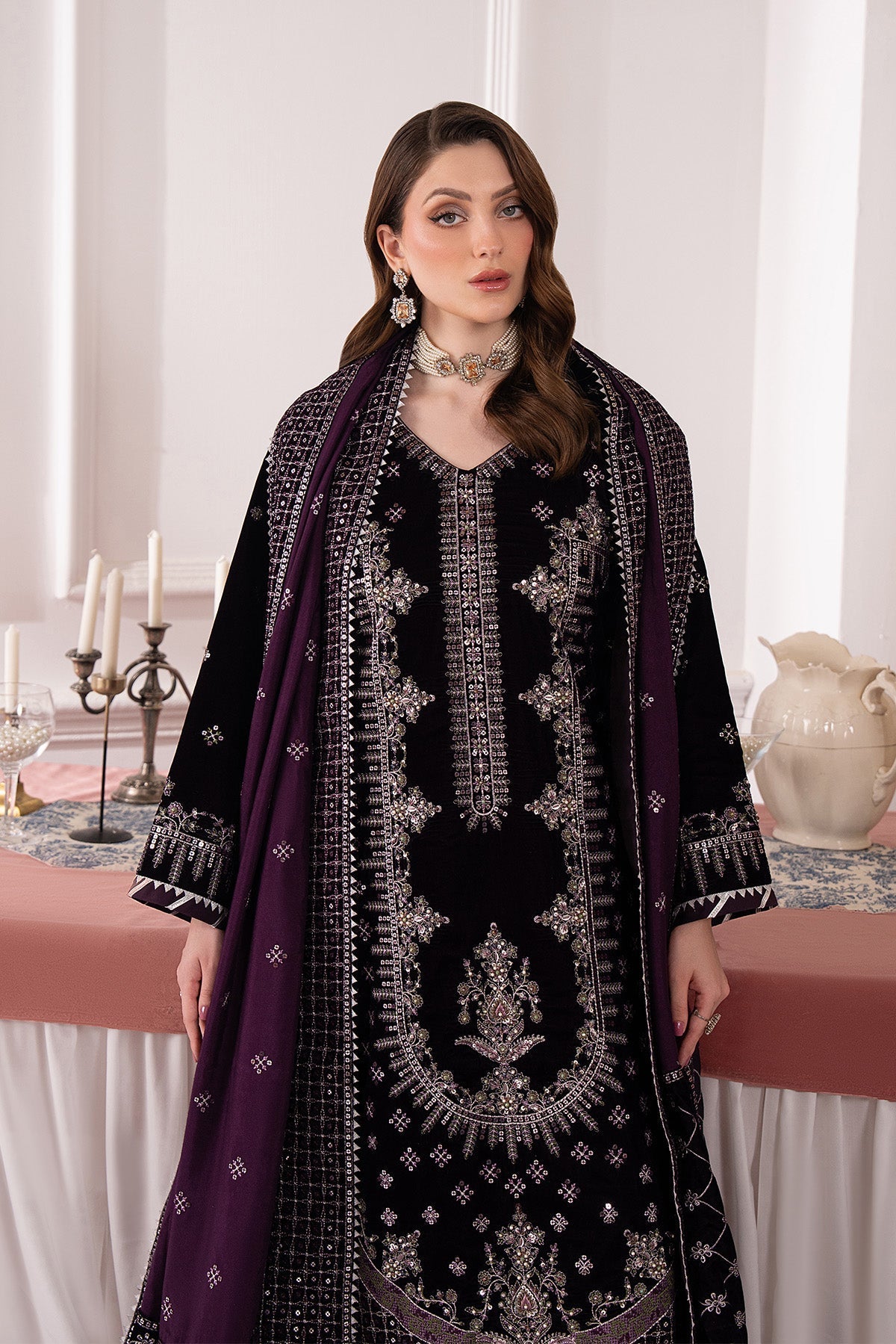 Raeesa Premium | Noirah Velvet | NV-001-6