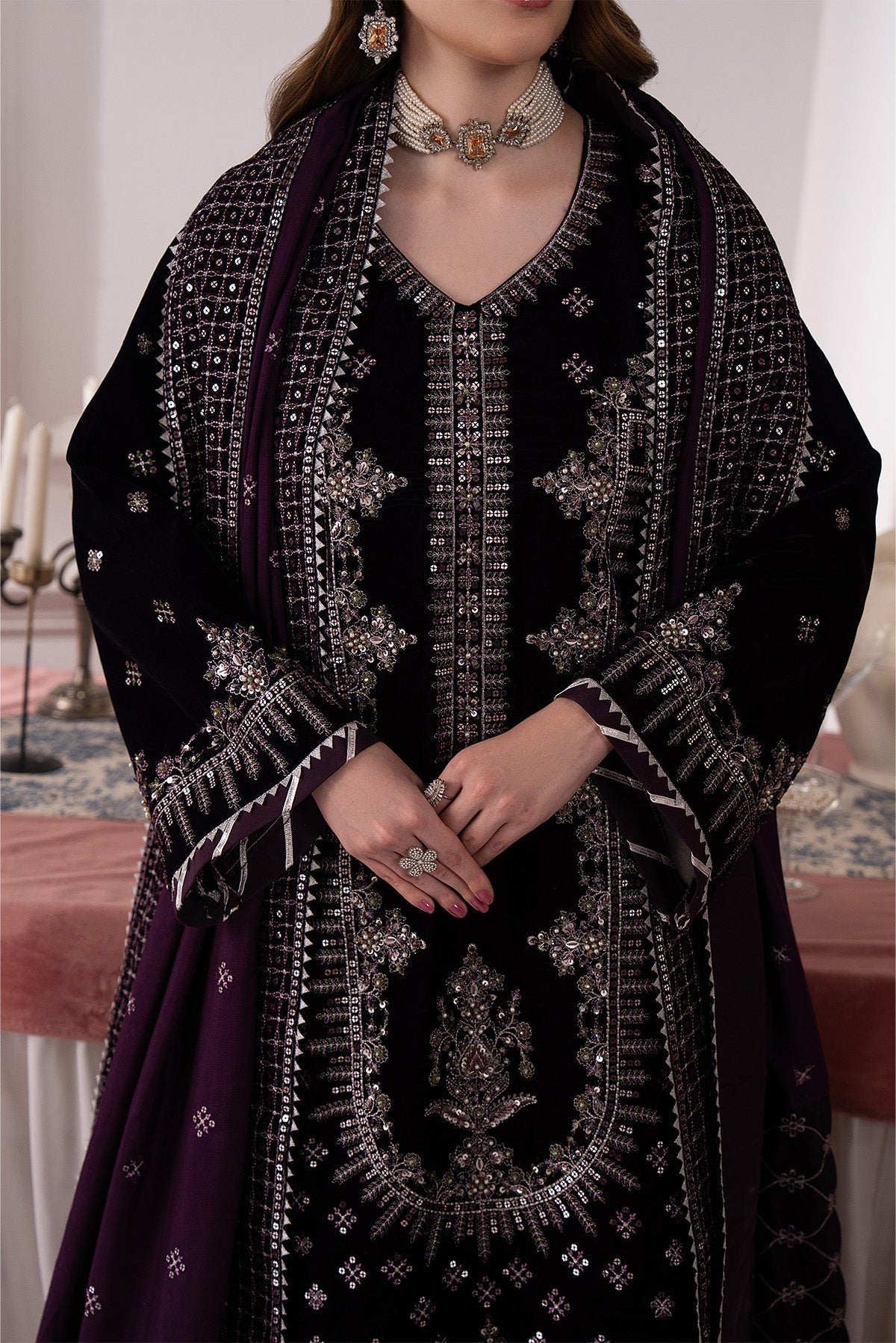 Raeesa Premium | Noirah Velvet | NV-001, image 5