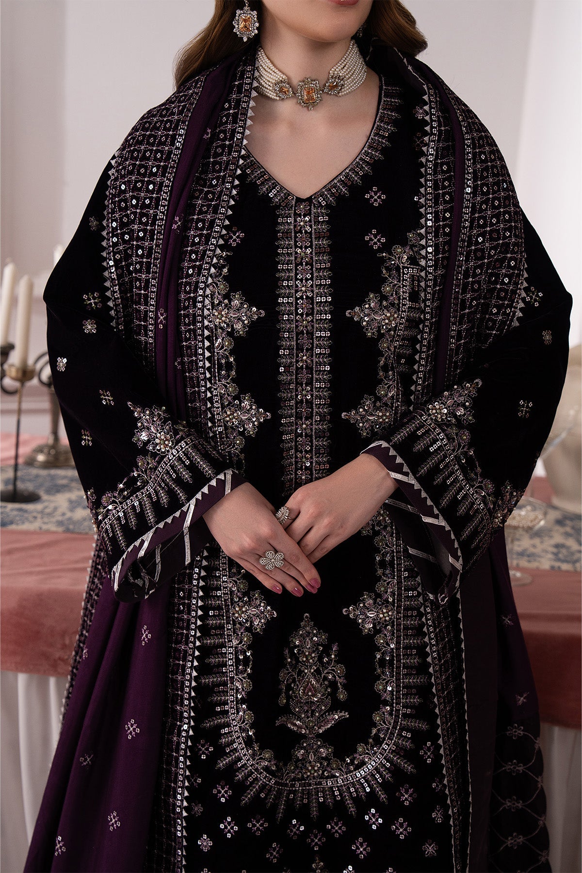 Raeesa Premium | Noirah Velvet | NV-001-5