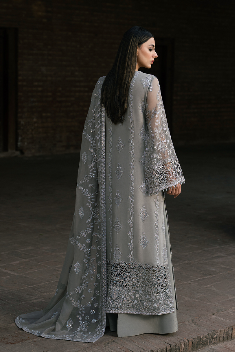 Lavish Premium | Hamsafar Luxury Chiffon | Gentle Gray