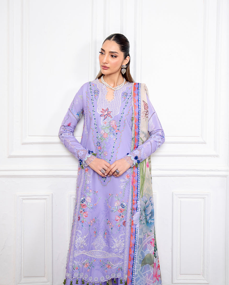 Roheenaz | Aezel Embroidered Cambric | Nivra -  Roheenaz Ladies Clothes - Original Designer Dress - House of Maryam