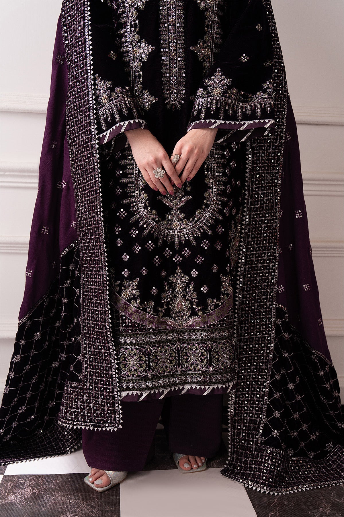 Raeesa Premium | Noirah Velvet | NV-001, image 9