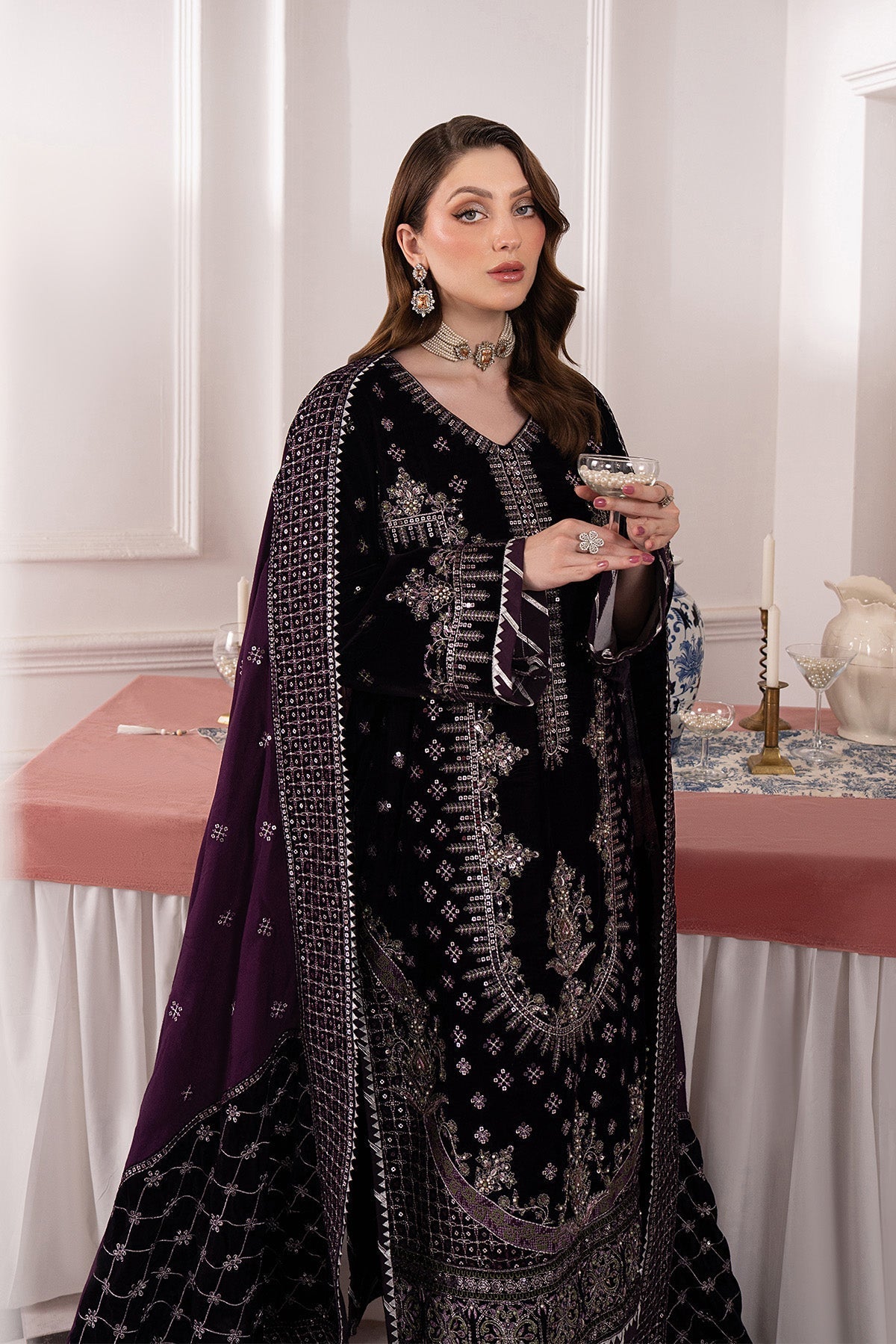 Raeesa Premium | Noirah Velvet | NV-001-3