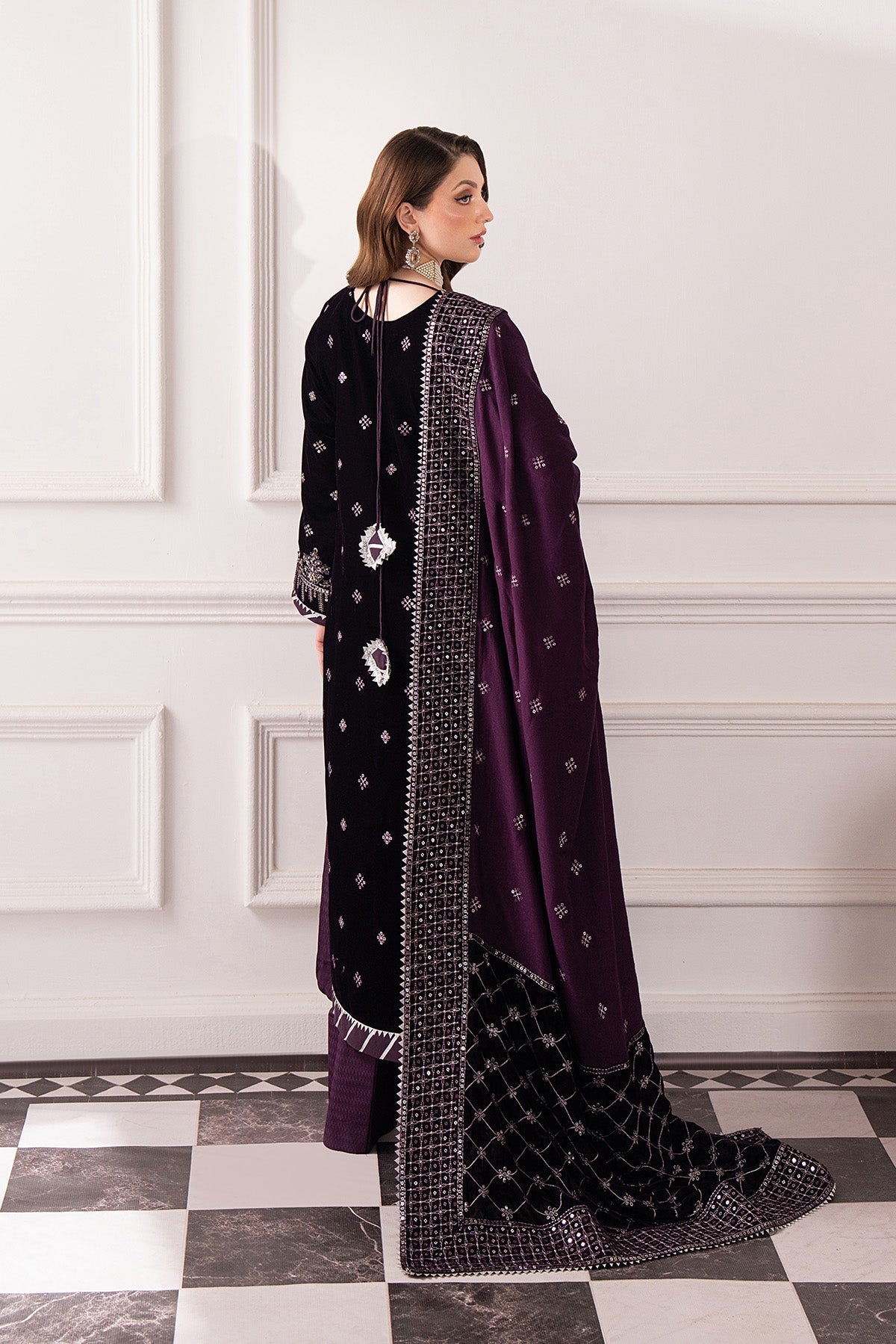 Raeesa Premium | Noirah Velvet | NV-001, image 2