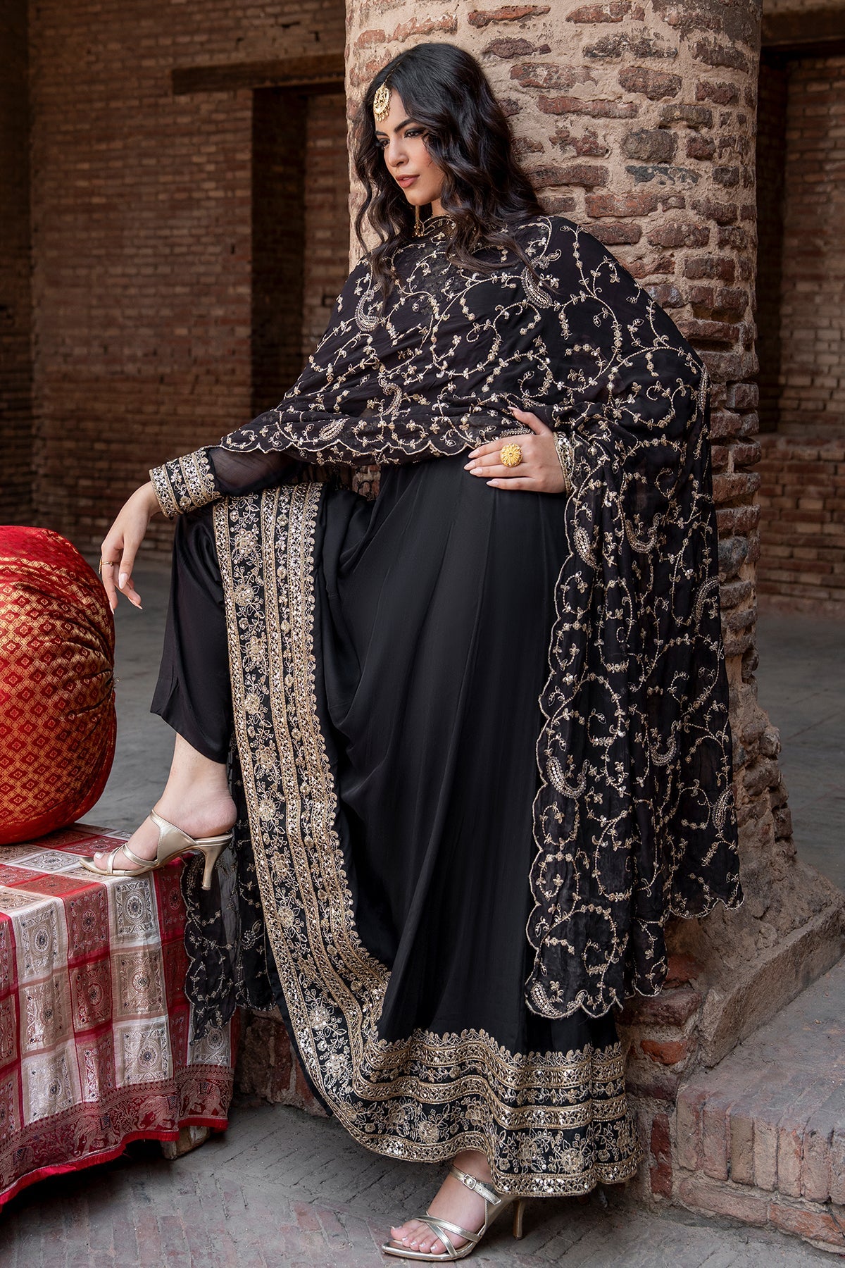 Charizma | Festive Pret | 3-PC Embroidered Chiffon CMA-6-429, image 5