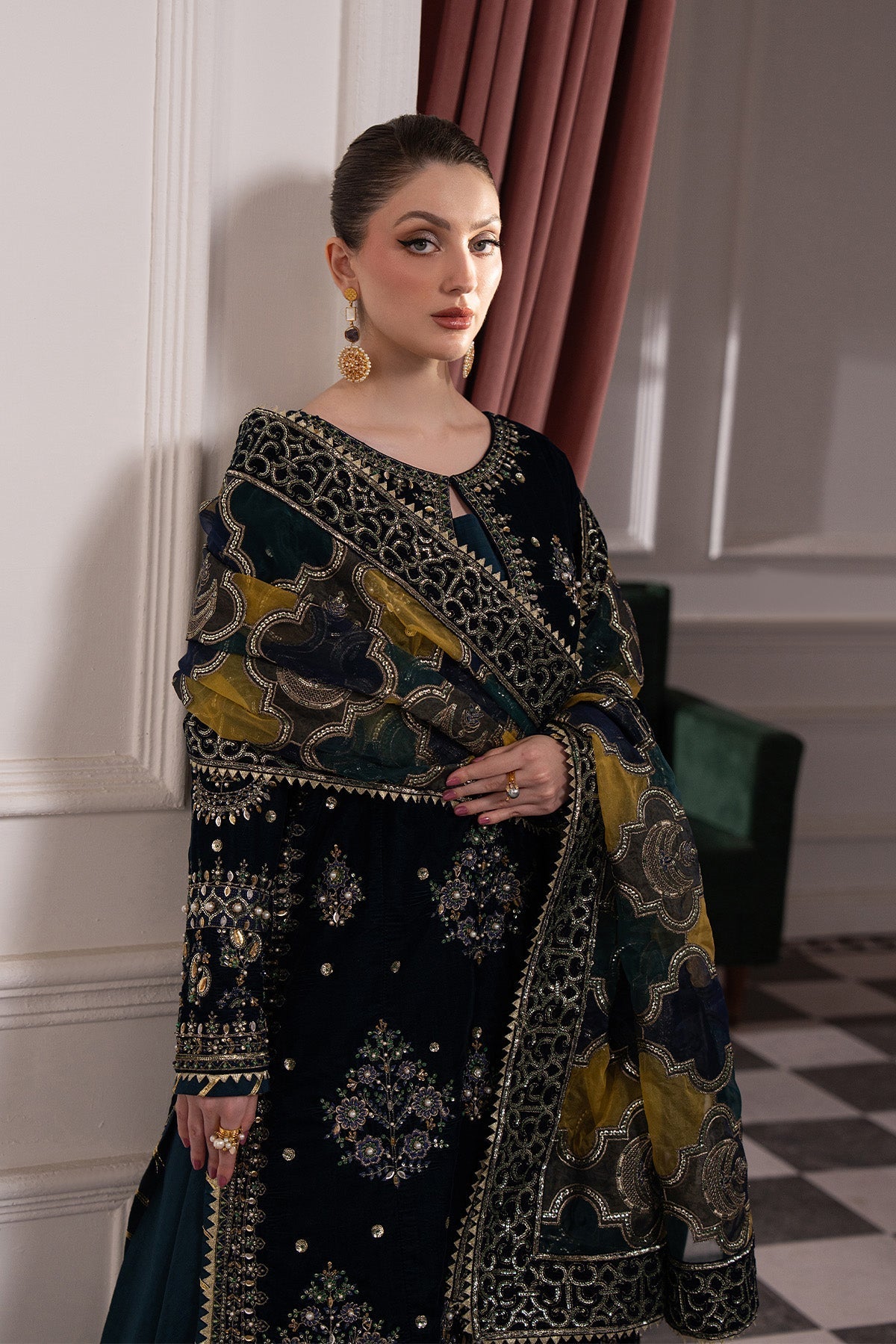 Raeesa Premium | Noirah Velvet | NV-006-9