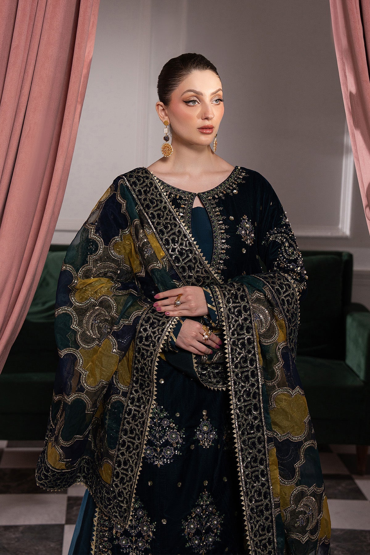 Raeesa Premium | Noirah Velvet | NV-006-8
