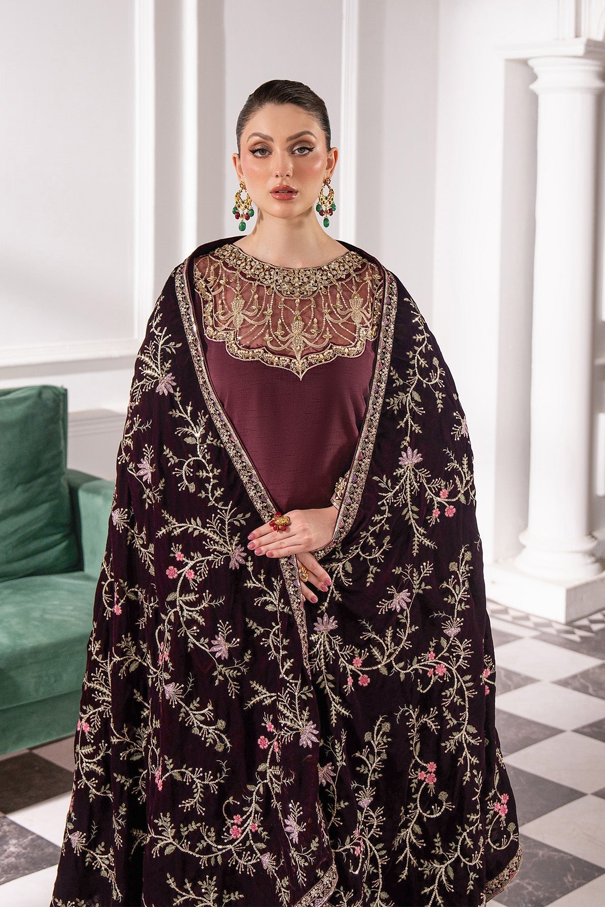 Raeesa Premium | Noirah Velvet | NV-005-3