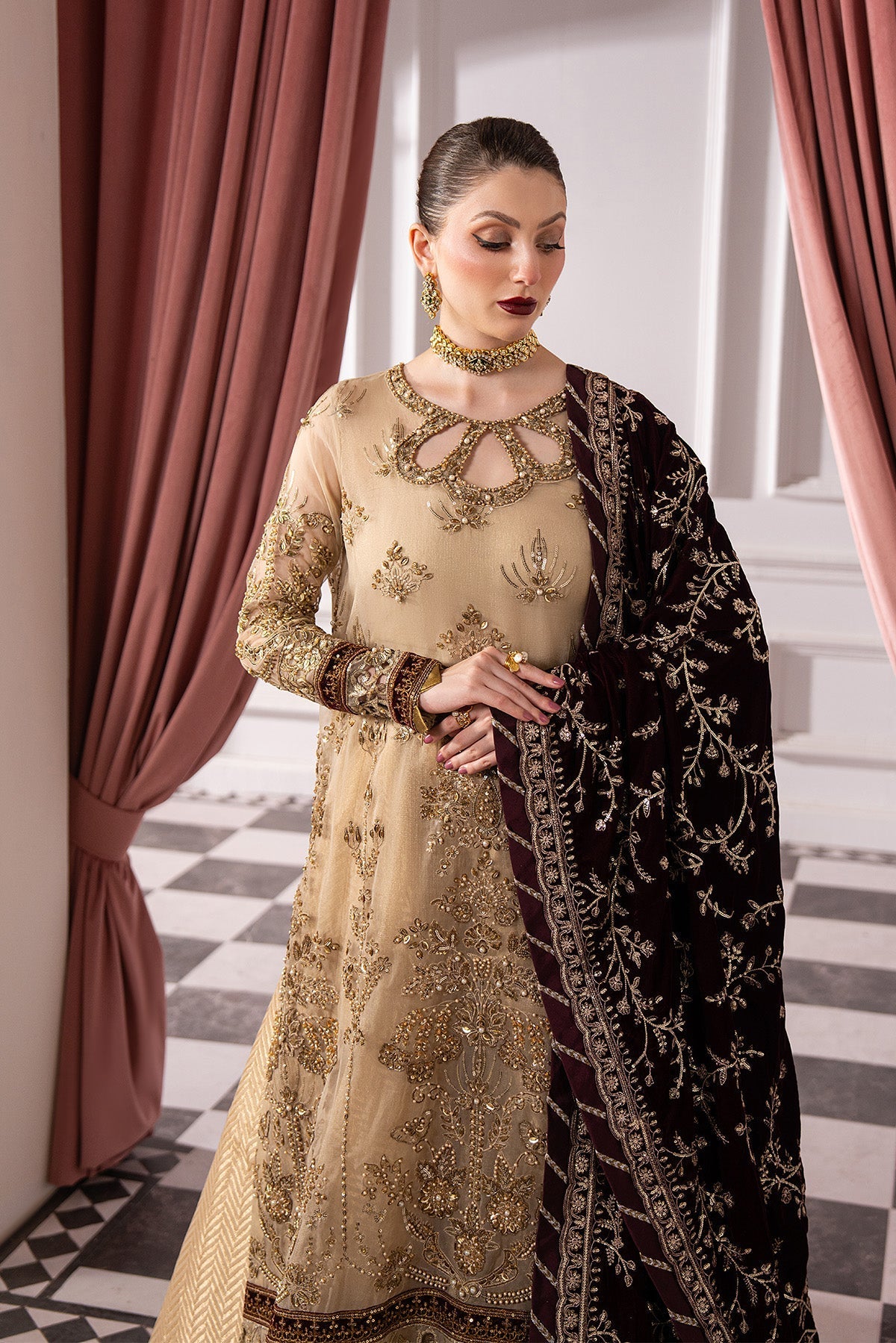 Raeesa Premium | Noirah Velvet | NV-008-3