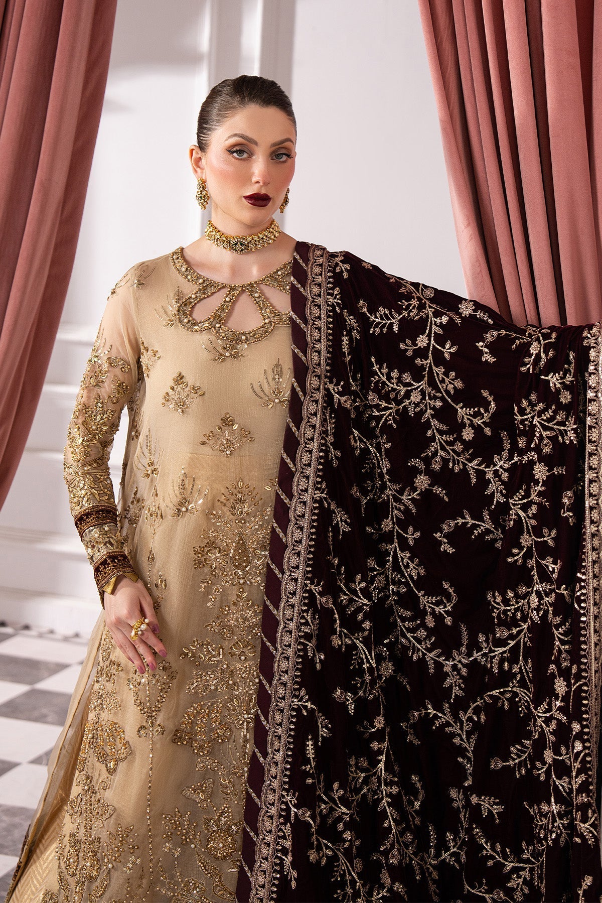 Raeesa Premium | Noirah Velvet | NV-008-6
