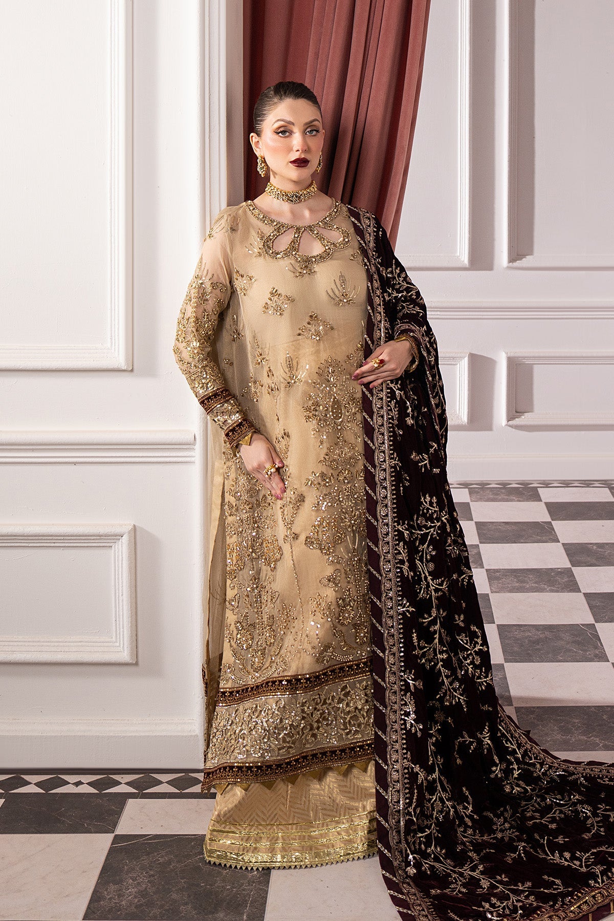 Raeesa Premium | Noirah Velvet | NV-008-7