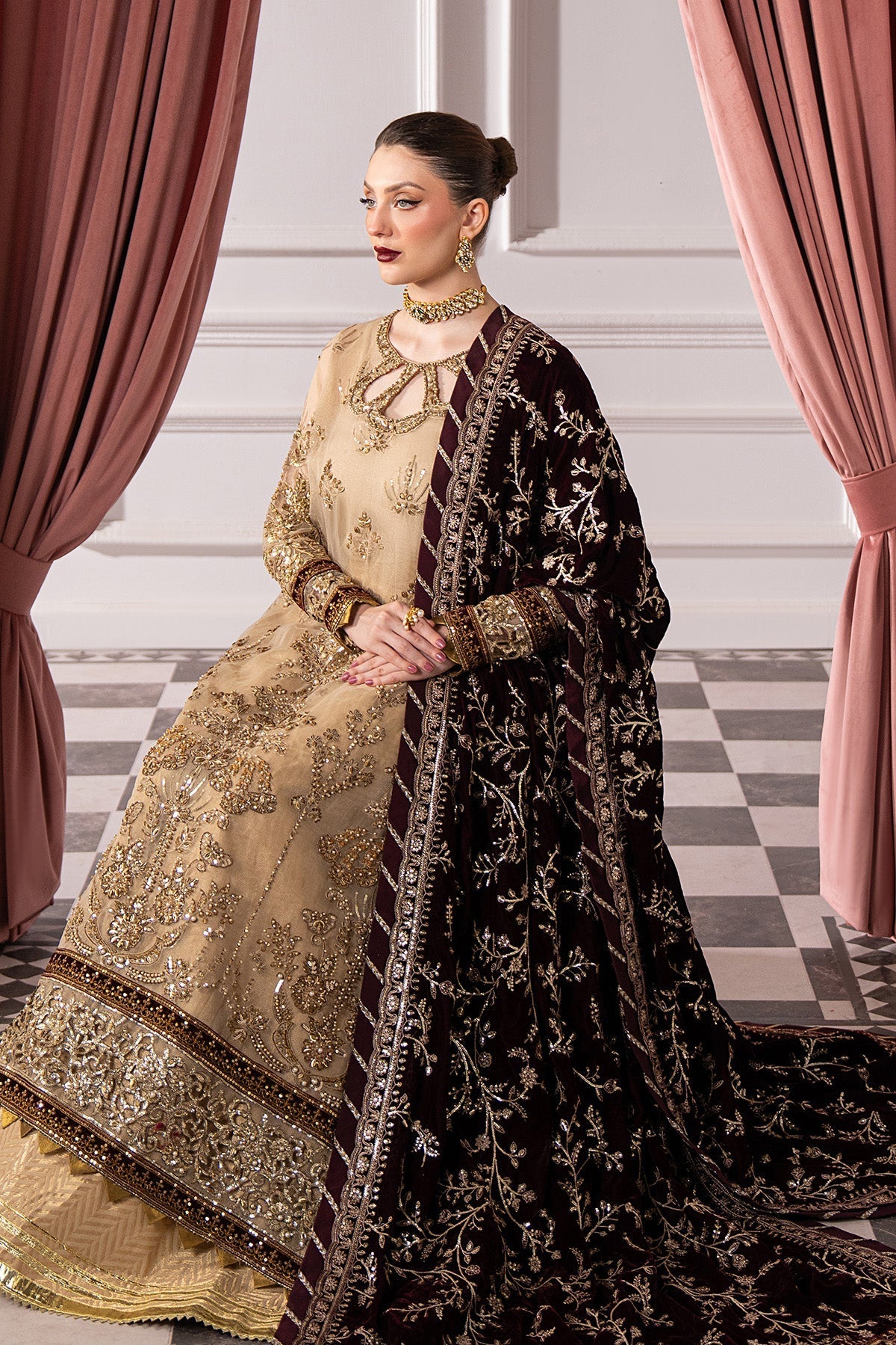 Raeesa Premium | Noirah Velvet | NV-008-8