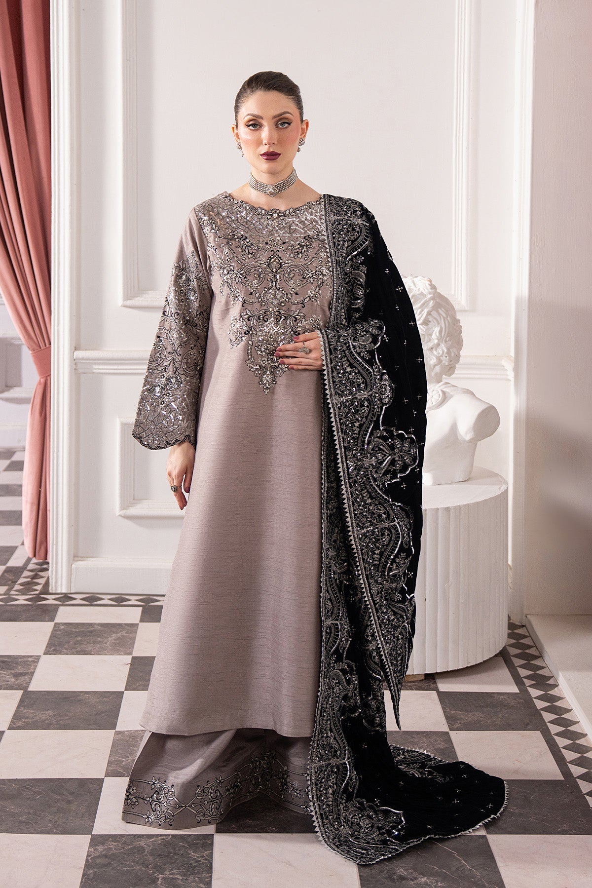 Raeesa Premium | Noirah Velvet | NV-007-8