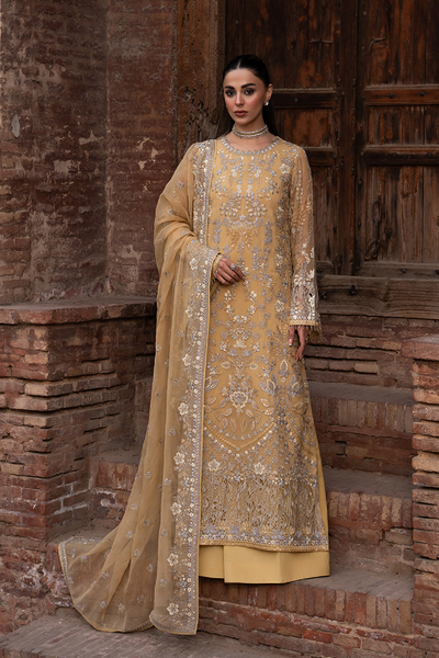 Lavish Premium | Hamsafar Luxury Chiffon | Daffodil Yellow