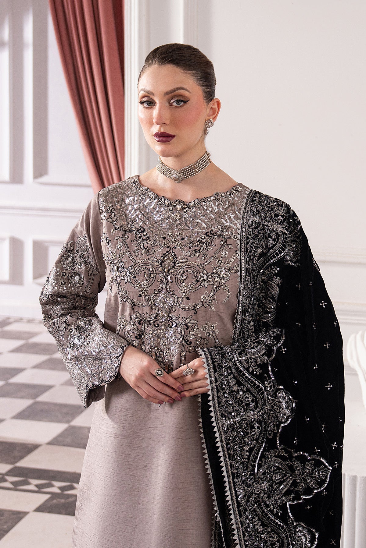 Raeesa Premium | Noirah Velvet | NV-007-6