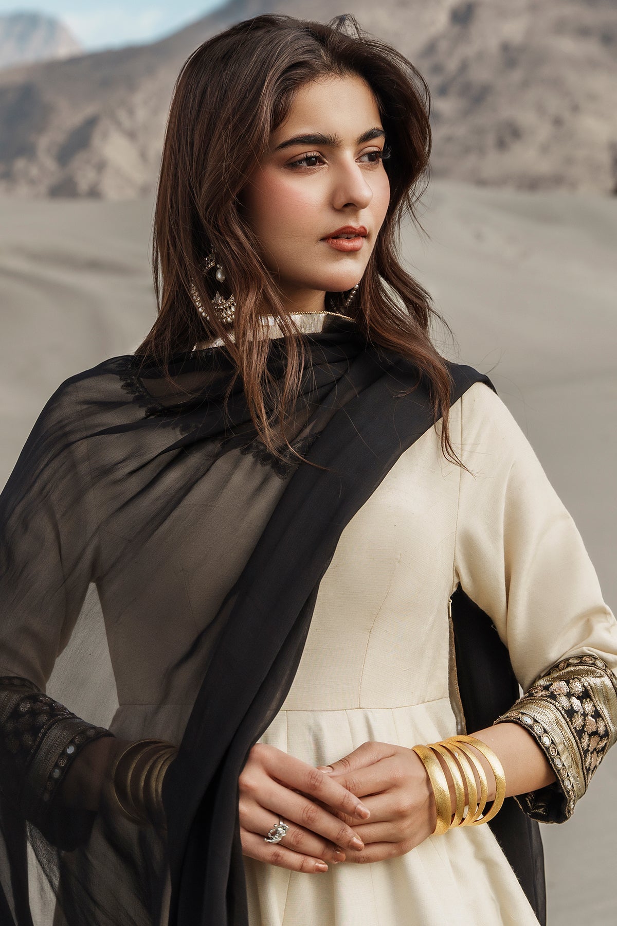 Charizma | Festive Pret | 3 Pcs Stitched Raw Silk Pishwas CMA-6-468, image 3