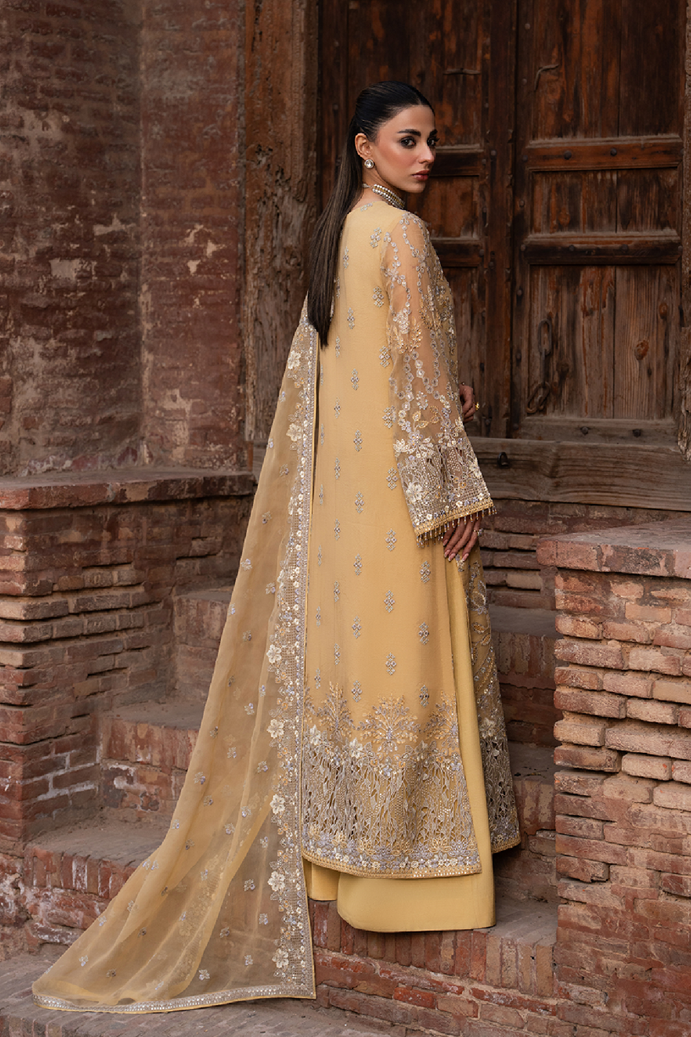 Lavish Premium | Hamsafar Luxury Chiffon | Daffodil Yellow