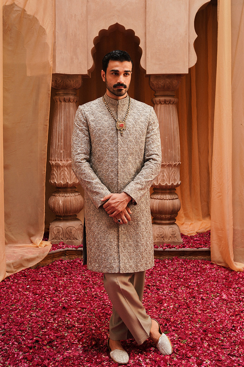 Republic By Omar Farooq | Sherwani Couture | "Ahmer" Sherwani -  Republic by Omar Farooq SHERWANI COUTURE - Original Designer Dress - House of Maryam