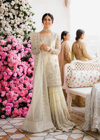 Akbar Aslam Nahla chiffon formal shirt and gharara
