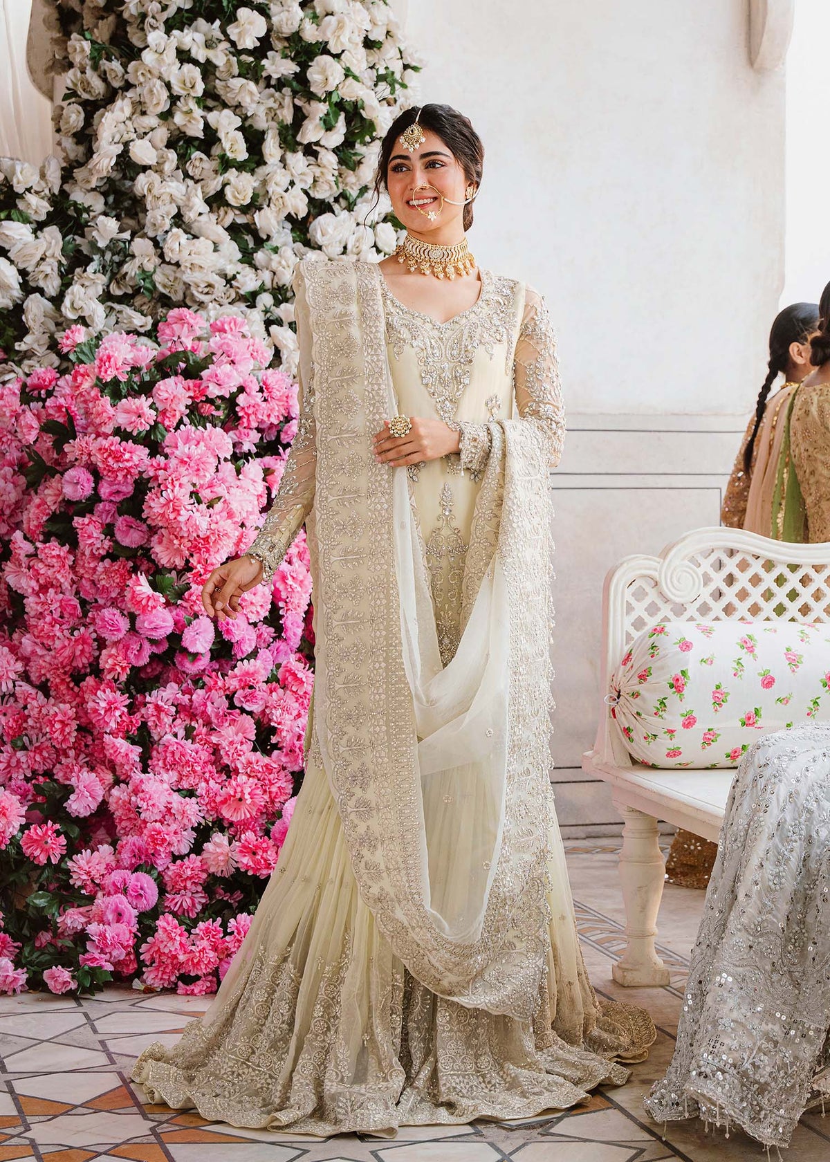 Akbar Aslam Nahla chiffon formal shirt and gharara, photo 3