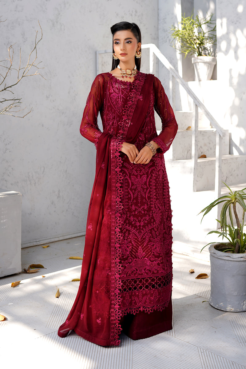 Maryams | Afsaneh Luxury Chiffon | Gulbahar -  Maryams  - Original Designer Dress - House of Maryam