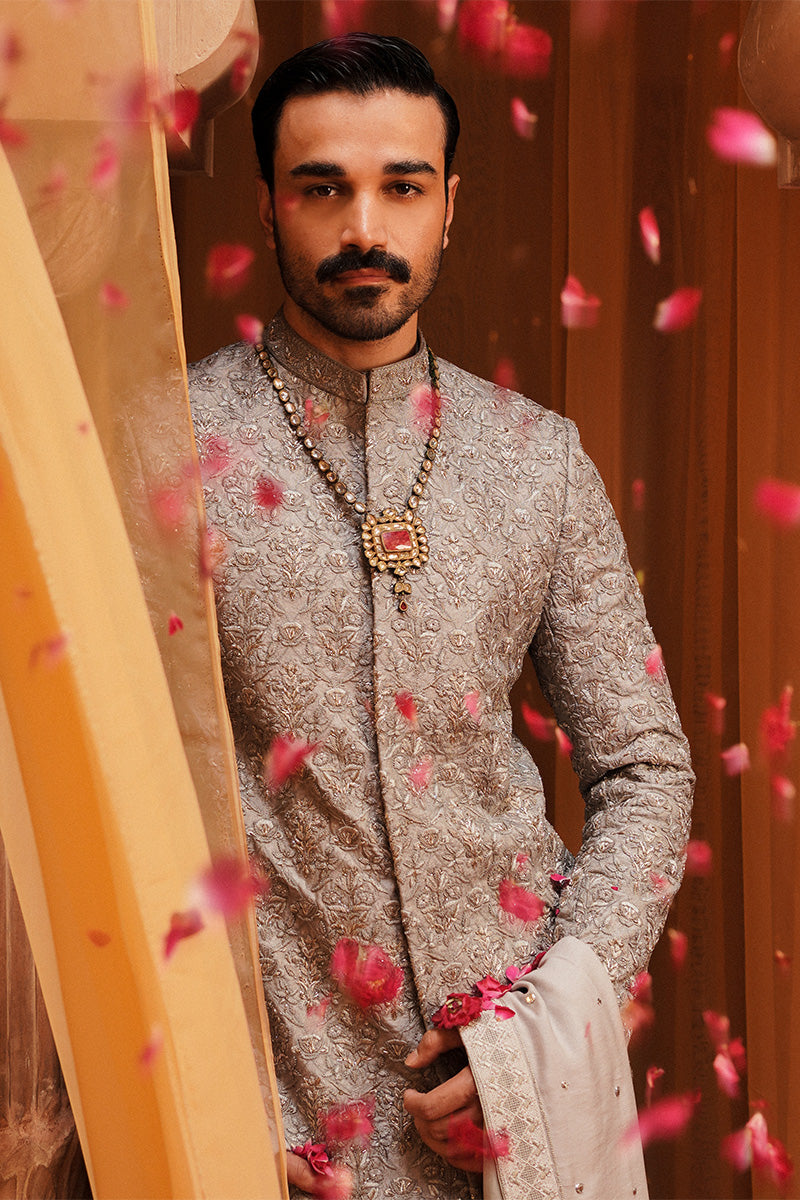 Republic By Omar Farooq | Sherwani Couture | "Ahmer" Sherwani -  Republic by Omar Farooq SHERWANI COUTURE - Original Designer Dress - House of Maryam